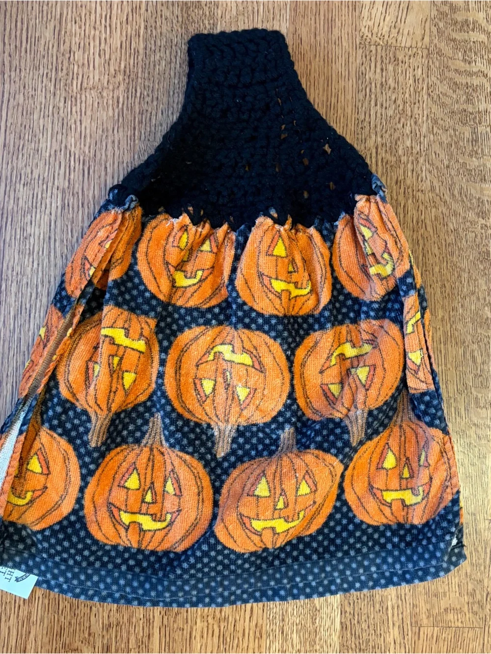 7 Crochet Top Hanging Kitchen Towels Vintage-Style Holidays Easter Halloween